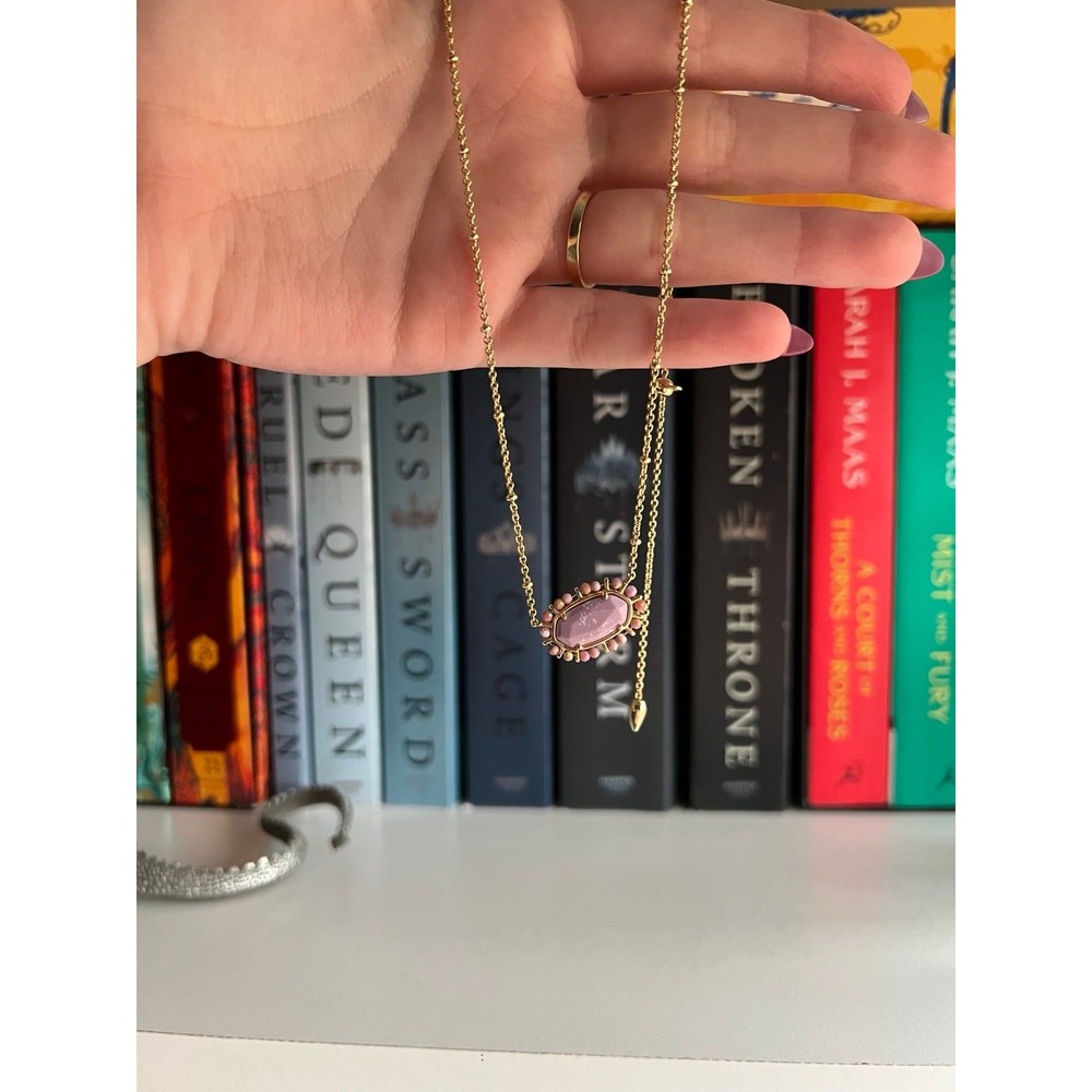 Kendra Scott Elisa Gold & Purple Pendant Necklace